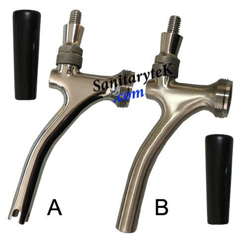 American beer tap extended spout
