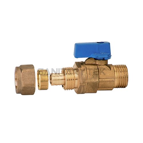 brass ball valve for PeX pipe