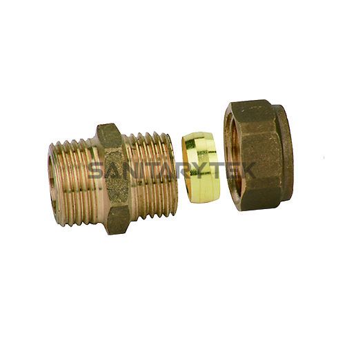 brass straight male coupling