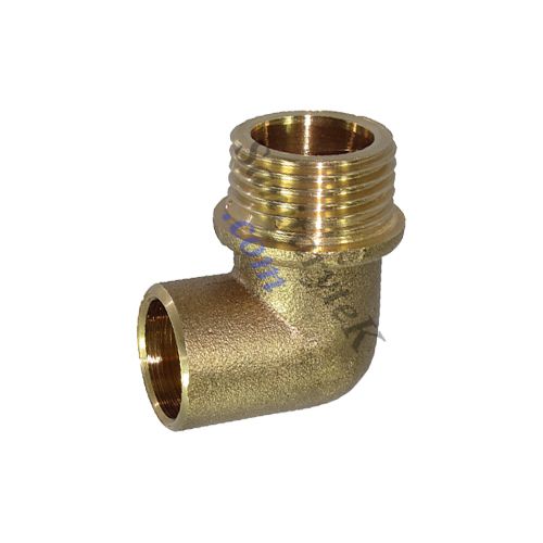 Brass elbow male for solder