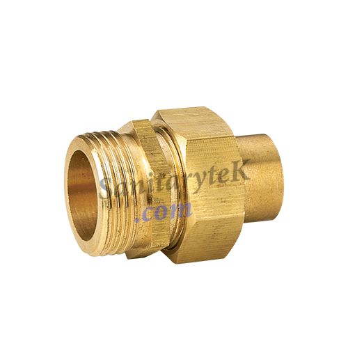 Copper End Feed Straight Male Union Adapter