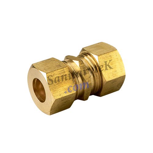 Brass compression union coupling