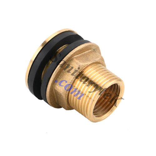 Tank connector without cap external and internal thread
