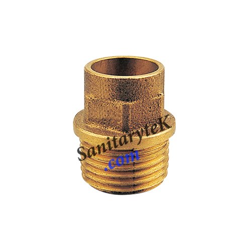 End Feed Bronze Male Connector