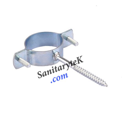 Pipe Clamp with Wood Screw without Rubber Profile