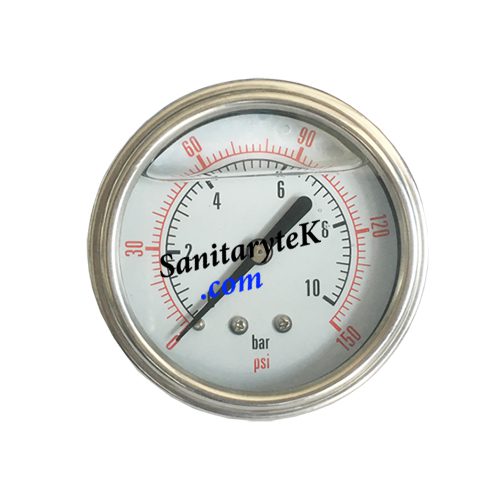 Pressure gauge - Stainless steel casing - Glycerine