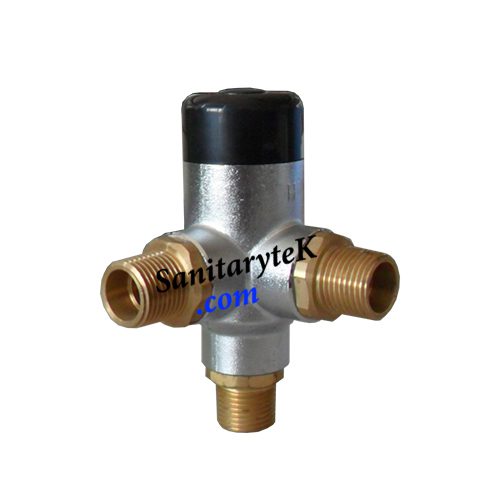 Fixed setting thermostatic mixer